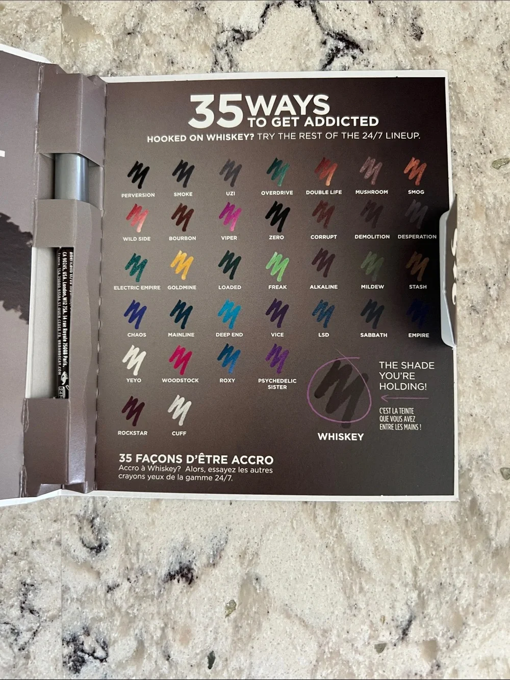 4/$14 Urban Decay 24/7 Glide-on Eye Pencil in Whiskey, travel size, NEW